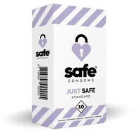 Schwäbische Albumfabrik SAFE – Kondome mit Silikonbasiertem Gleitmittel – Standard – 10 Stück