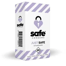 Schwäbische Albumfabrik SAFE – Kondome mit Silikonbasiertem Gleitmittel – Standard – 10 Stück