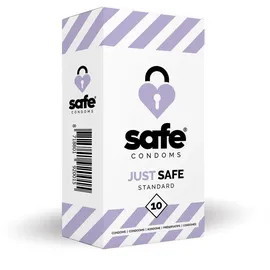 Schwäbische Albumfabrik SAFE – Kondome mit Silikonbasiertem Gleitmittel – Standard – 10 Stück