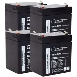 Ersatzakku für RBC141 AGM Batterie 12V 5Ah (4 Akkus)