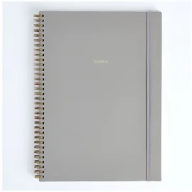 Thalia Notizblock Spiral-Notizblock A4 grau
