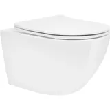 luxebath Spülrandloses Wand Hänge WC Toilette Deckel lang Tornadospülung Softclose Nano