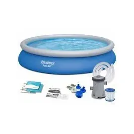 BESTWAY Fast Set Pool Set 457 x 84 cm inkl. Filterpumpe 57313