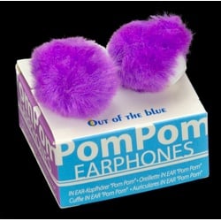 Out of the Blue In Ear Kopfhörer Pom Pom – Farbe: lila In-Ear-Kopfhörer lila