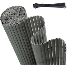 Sekey Sichtschutzmatte PVC 100 x 400 cm Hellgrau