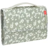 Lässig Windeltasche mit Wickelunterlage inkl. Fach für Feuchttücher für unterwegs/Changing Pouch XL Leo light khaki