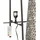 Chic Antique Lampe mit Flechtmuster Schwarz