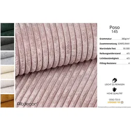 altdecor Ecksofa Cord 4-Sitzer Rosa