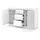 petits-meubles Sideboard 150 x 89 cm Weiß