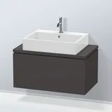 Duravit Waschtischunterschrank Compact L-Cube 82x47,7cm, graph matt, f Kons, 1 Auszug