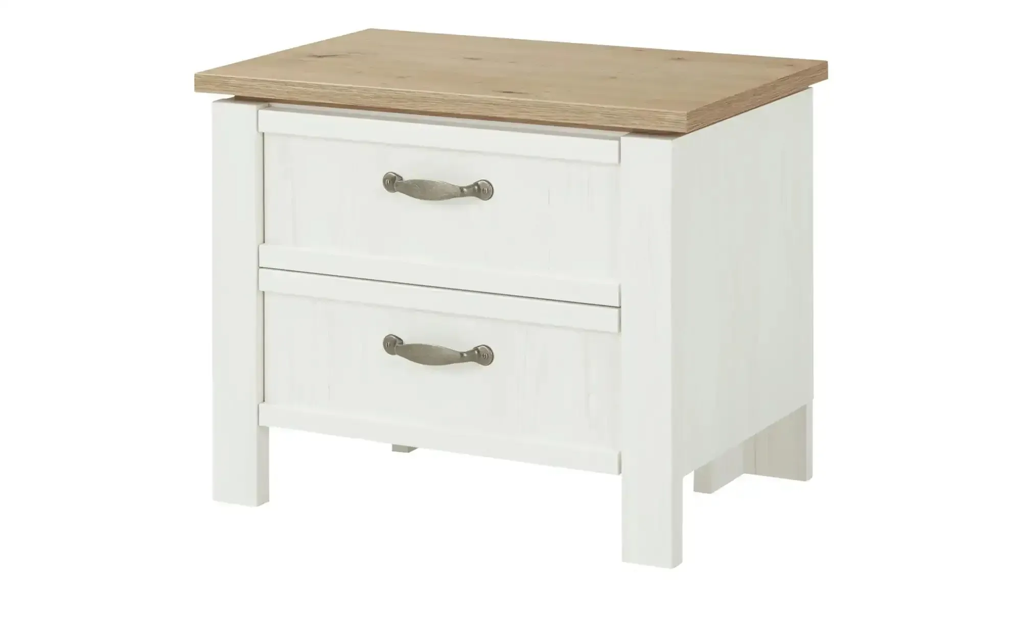 maison bleue Nachtkommode  Trient , weiß , Maße (cm): B: 62 H: 50 T: 41.0