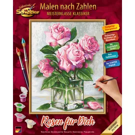 Schipper Rosen für Dich Malen nach Zahlen 1 St. mehrfarbig 24 x 30 cm