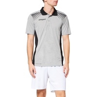 Uhlsport Herren Goal Polo Shirt T, Dark Grey Melange/Schwarz, S