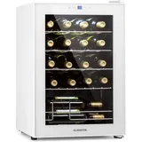 Klarstein - Weinkühlschrank, 1 Zonen Getränkekühlschrank Klein, Freistehender Kleiner Weinschrank, 53L Wein-Kühlschrank mit Glastür, Indoor/Outdoor