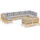 vidaXL Garten-Lounge-Set 9-tlg. grau Kiefer