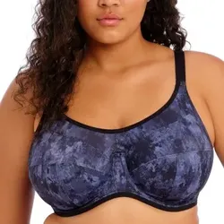 Elomi BH Energise Underwire Sport Support Bra Lila gemustert E 85 Damen