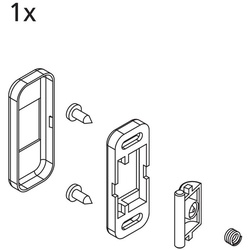 Kermi EBI2031 Set Türschließer Farbe: silber 2533882