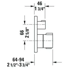 Duravit C.1 Einhandwannenmischer Unterputz Chrom