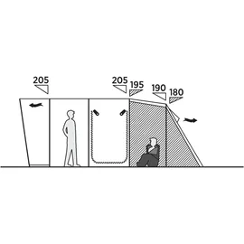 Easy Camp Skarvan Tunnelzelt Blau/Grau