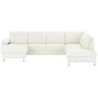 meinSofa Wohnlandschaft mit Sitz- und Rückenbezug aus Leder Kathi , weiß , Maße (cm): B: 309 H: 86 T: 235.0