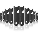 10 STÜCKE Feuerstein-Feuerstarter-Schaber, Feuerstein-Starter-Feuerzeug-Überlebens-Feuerstahl-Schaber für das Leben im Freien, Feuerstürmer, Notfallausrüstung, multifunktionale Öffner-Werkzeugsätze