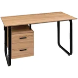 5five simply smart 5five - Schreibtisch mit korpus bava in schwarzer holzoptik