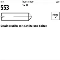  Gewindestift DIN 553 Schlitz/Spitze M2x 3 14 H 200