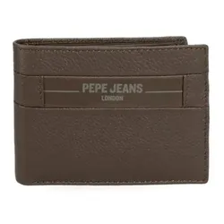 Pepe Jeans Unisex. 7887132 Checkbox Leder Brieftasche Braun (OSFA), Lässig