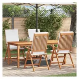 vidaXL Gartenstuhl 57 x 71,5 x 104 cm braun 4 St.