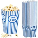 Relaxdays Popcorntüten 576er Set Weiß,Blau