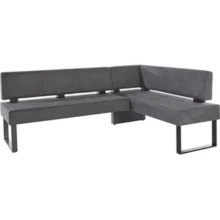 Home Affaire Eckbank »Oliver mit Metallgestell, Küchenbank« verschiedene Bezüge Cord Esszimmerbank OTTOs Choice, grau