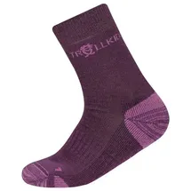 TROLLKIDS Preikestolen Wandersocken 2er Set Lila 39-42
