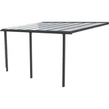 BECKMANN Terrassendach TREND 435 x 250 cm grau