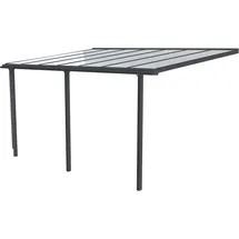 BECKMANN Terrassendach TREND 435 x 250 cm grau
