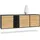 Vladon Sideboard 182 x 53 x 35 cm Schwarz