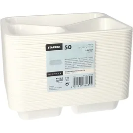 Papstar 50 STARPAK Einweg-Menüschalen 0,765 l