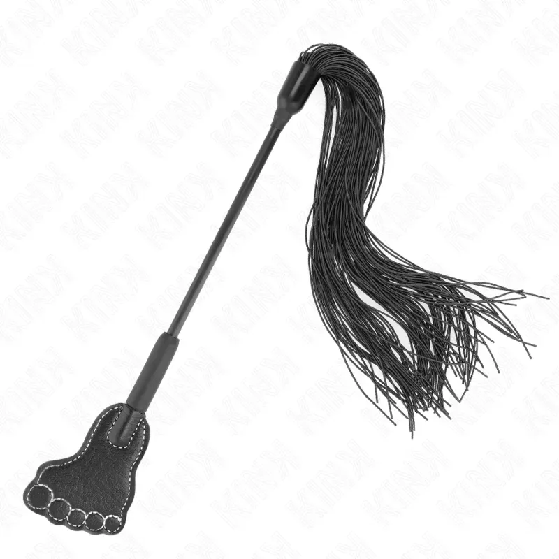 KINK  Fußförmiges Paddel mit Quastenpeitsche 31 cm