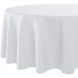 Delindo Lifestyle Tischdecke Wien Home, Moderne Tischwäsche mit Fleckschutz für das ganze Jahr, weiß, 140x180 cm oval