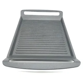 HENDI Grillplatte 39 x 26 cm Aluminium schwarz
