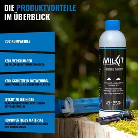 milKit Dichtmilch Tubeless Sealant 75 ml weiß