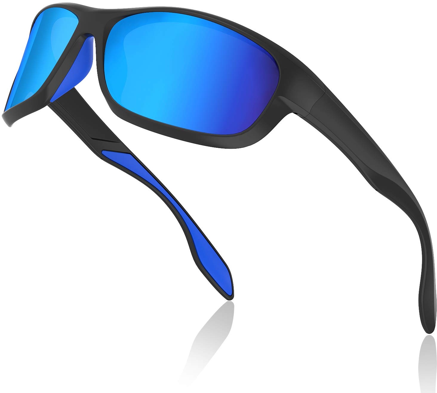 Avoalre Polarisierte Sonnenbrille Herren Sportbrille Verspiegelte Fahrradbrille Winddicht Sportsonnenbrille für Angeln, Golf, Fahren, Radsport, Baseball und mehr Outdoor-Sport