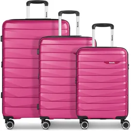 BENCH Paris Koffer-Set 3-tlg. rosa/pink