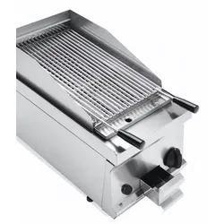 KBS Gastrotechnik KBS Gas-Lavasteingrill 1 Heizzone höhenverstellbarer Rost