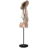 vidaXL Garderobenständer 177 cm Schwarz