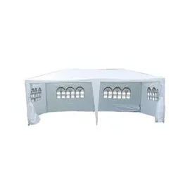 VCM Pavillon 6 x 3 m inkl. 6 Seitenteile Weiß