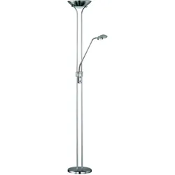 REALITY LEUCHTEN LED Stehlampe, silber (silberfarben), H:180cm, Lampen, Deckenfluter