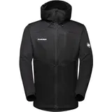 Mammut Ultimate VII SO Hooded Jacket Men | Outdoor Jacke für Herren, Softshelljacke für Sport, Gore-Tex Wanderjacke, Allwetterjacke mit Kapuze, Atmungsaktiv und Winddicht | Schwarz, 3XL