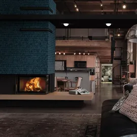 AZURA HOME DESIGN Kamineinsatz MBM Stahl Schwarz