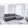 Fun Möbel Ecksofa Sofa mit Schlaffunktion VOGAR Stoff Poso Grau Ottomane Rechts - Grau