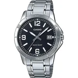 Casio COLLECTION Herrenuhr Schwarz Silber (Ø 41,5 mm) - Silber